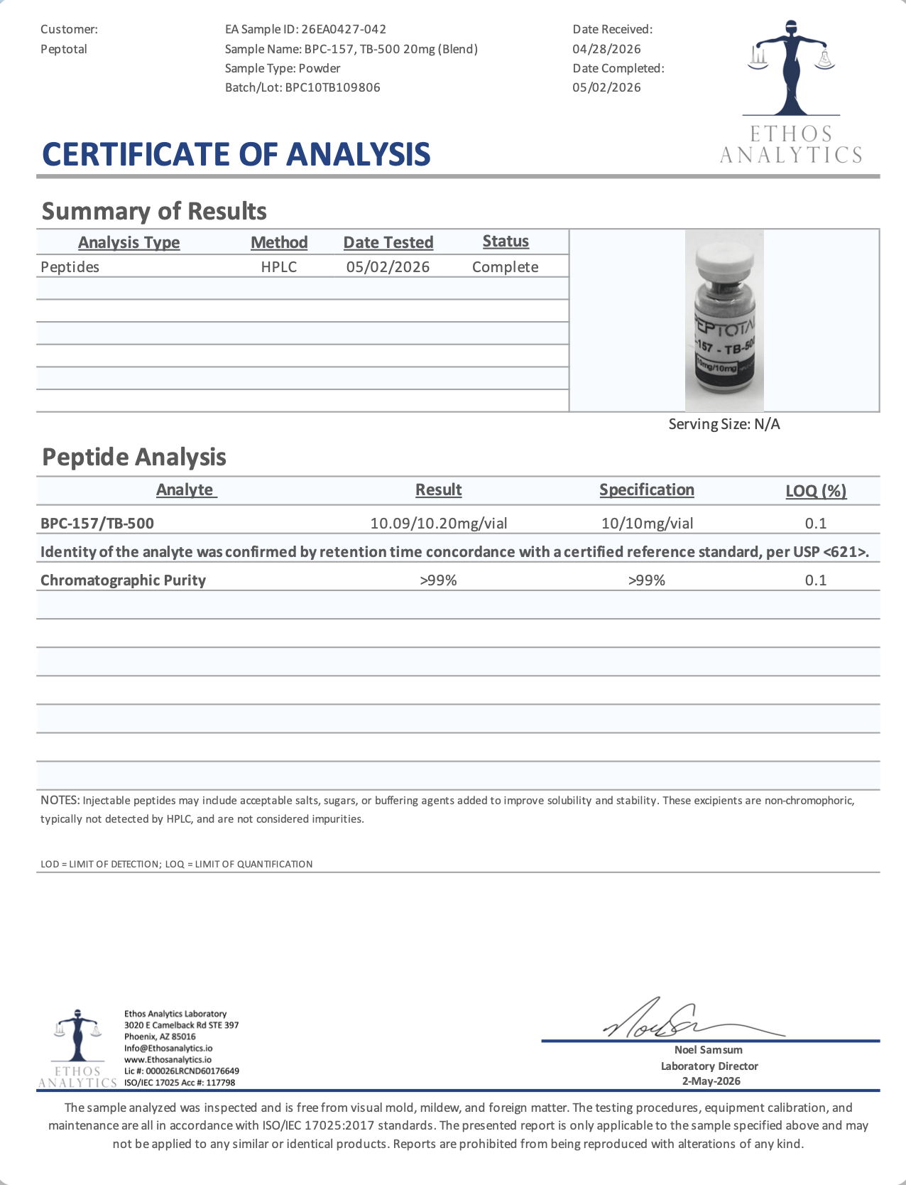 BPC-157, TB-500 20mg (Blend) - Image 3