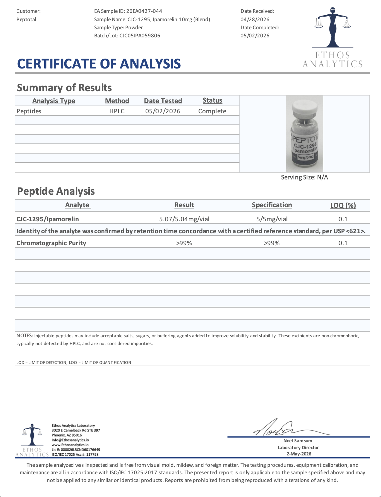 CJC-1295, Ipamorelin 10mg (Blend) - Image 3